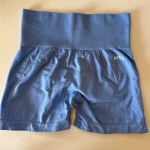 AYBL Women's Light Blue EMPOWER SEAMLESS SHORTS